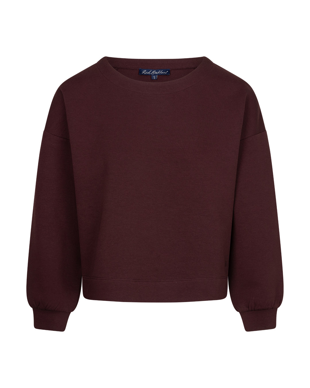 Skyler top long sleeves scuba Burgundy - Red Button
