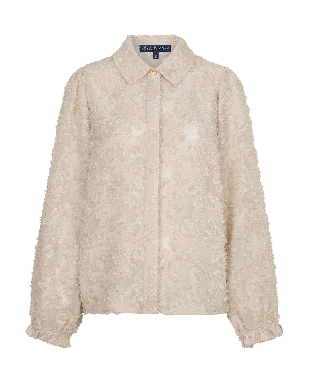 Blouse fringes Stone - Red Button