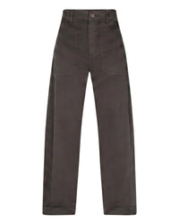 Thumbnail for Margot fine twill Espresso - Red Button