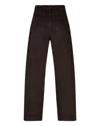 Thumbnail for Margot fine twill Espresso - Red Button