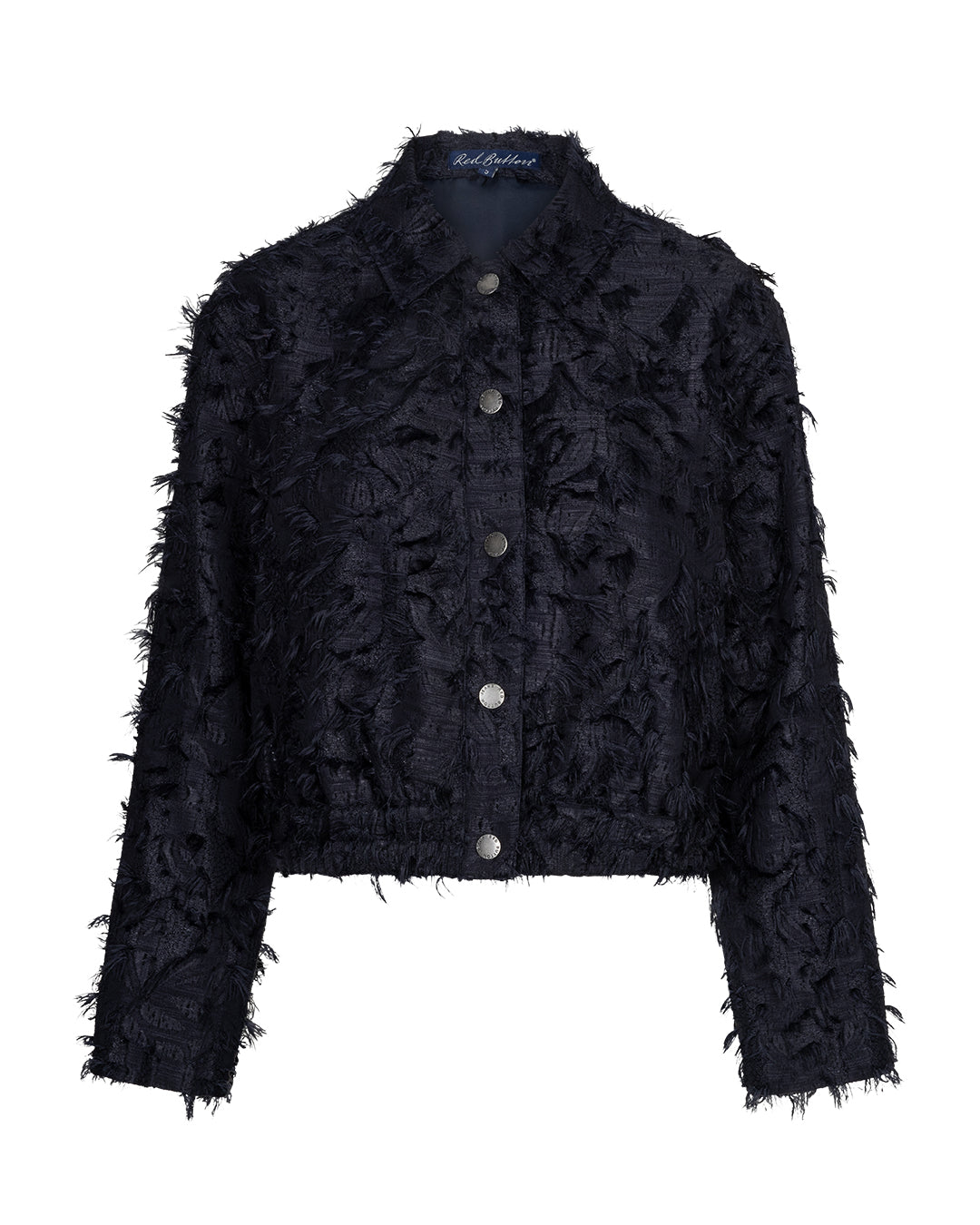 Bomber fringes Navy - Red Button