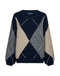 Thumbnail for Argyle Sweater Indigo