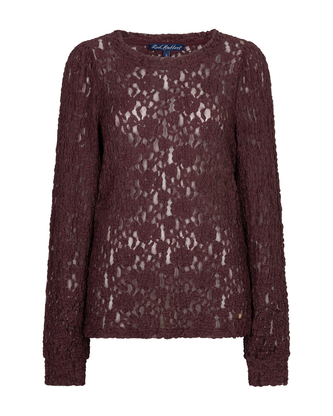Top lace Burgundy - Red Button