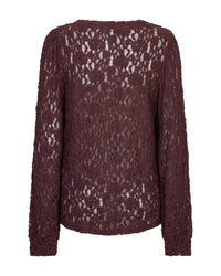 Thumbnail for Top lace Burgundy - Red Button
