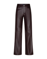 Thumbnail for Colette faux leather L33 Burgundy - Red Button