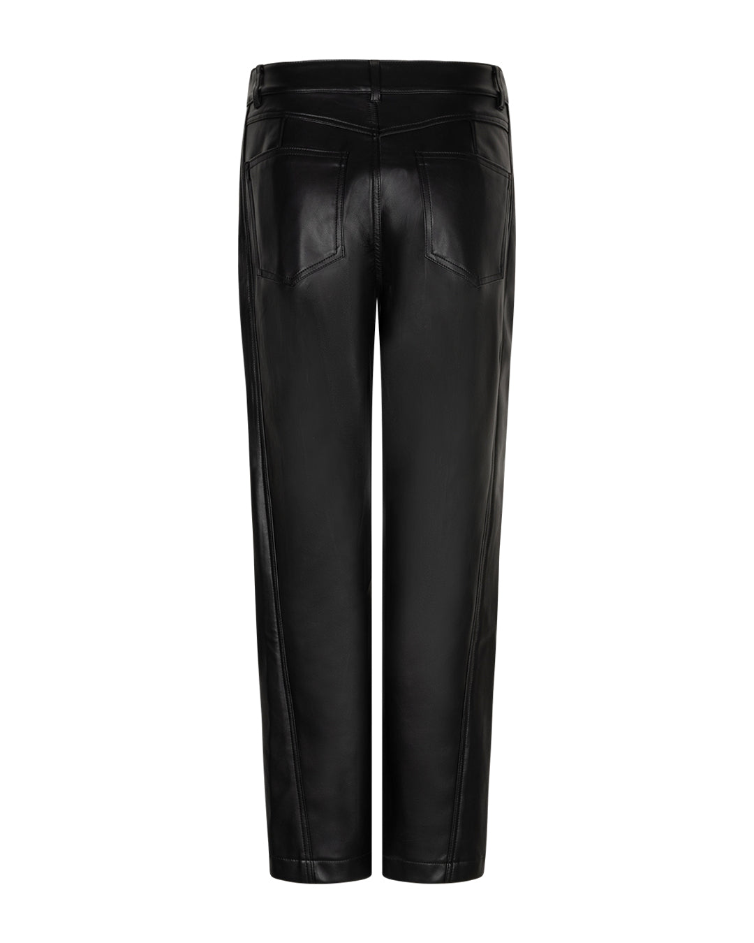 Caitlina faux leather Black - Red Button