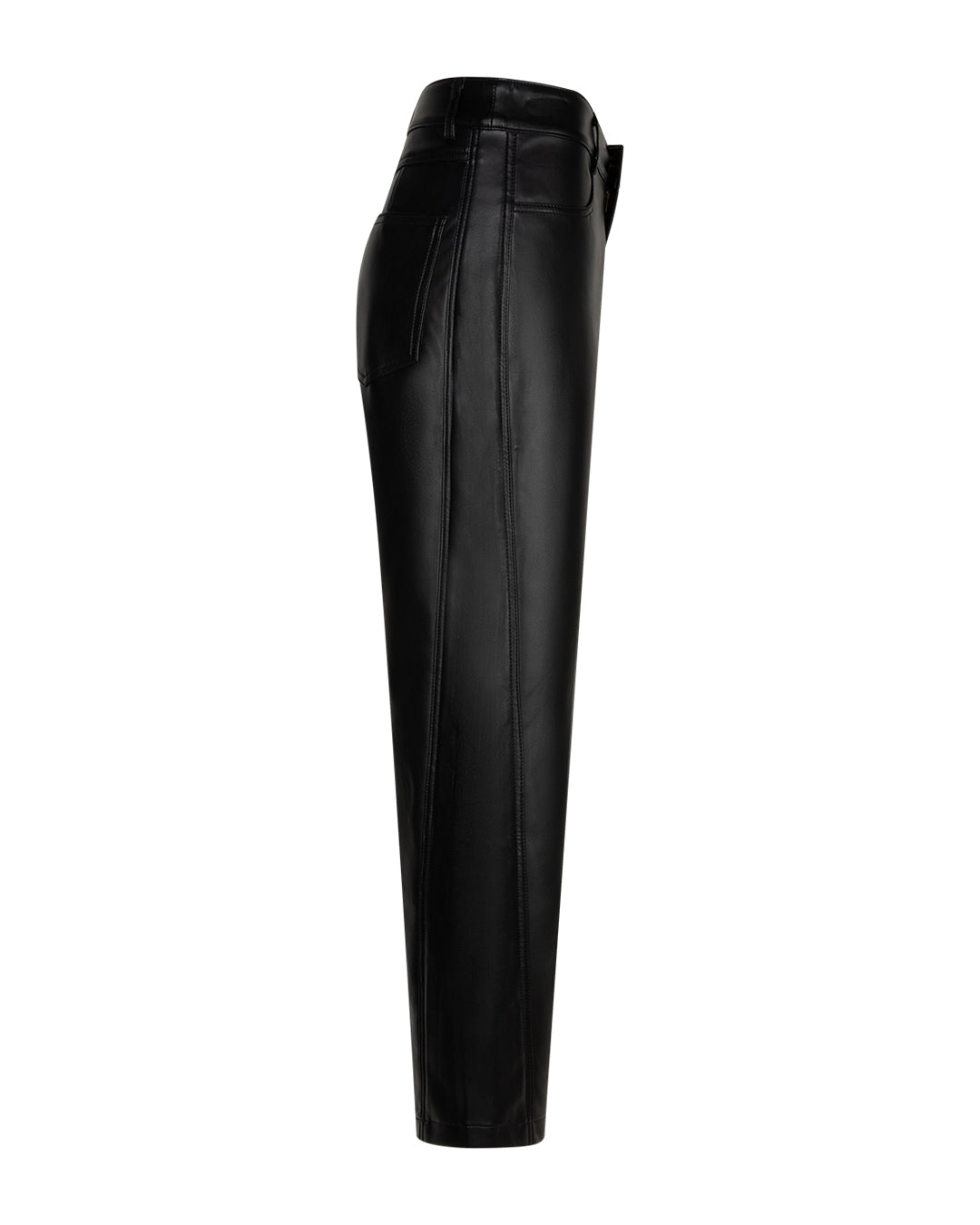 Caitlina faux leather Black - Red Button