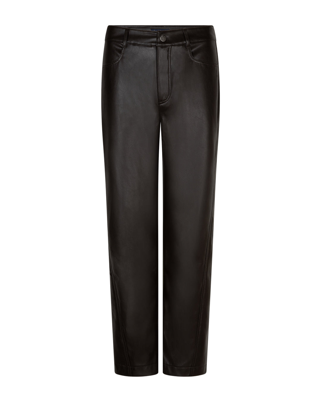 Caitlina faux leather Espresso - Red Button