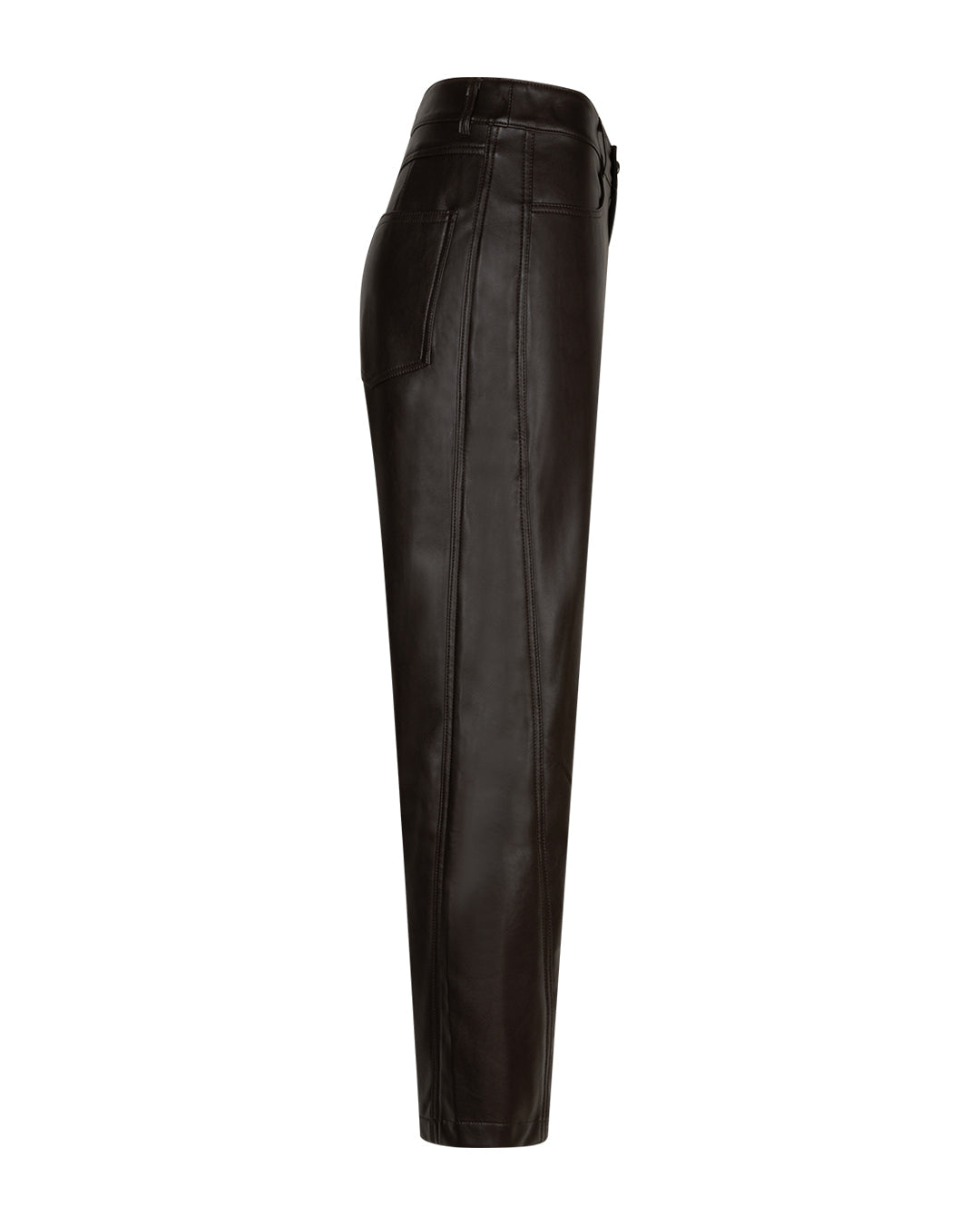 Caitlina faux leather Espresso - Red Button