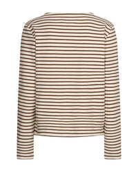 Thumbnail for Terry stripe Creme/praline - Red Button