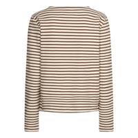 Thumbnail for Terry stripe Creme/espresso - Red Button