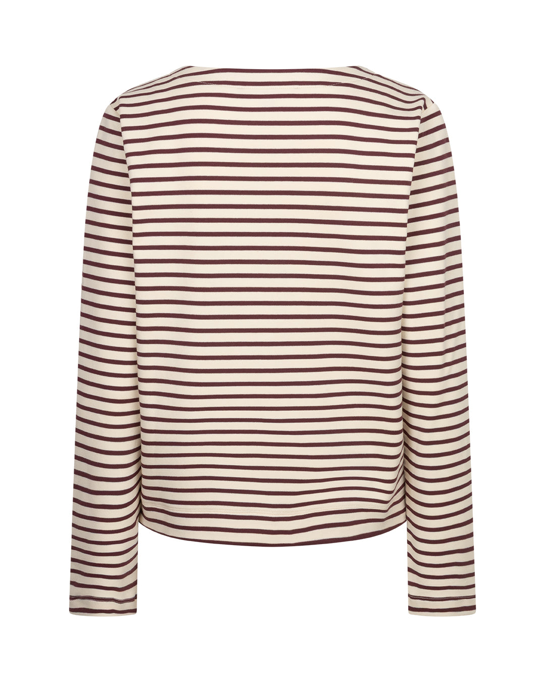 Terry stripe Creme/darkberry - Red Button