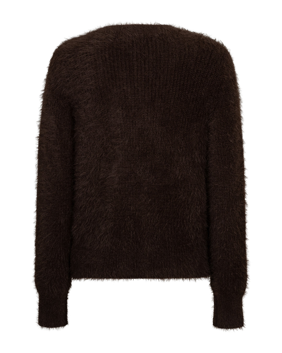 Cardigan fuzzy Espresso - Red Button