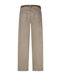 Thumbnail for Korine & belt washed twill colors Truffle - Red Button