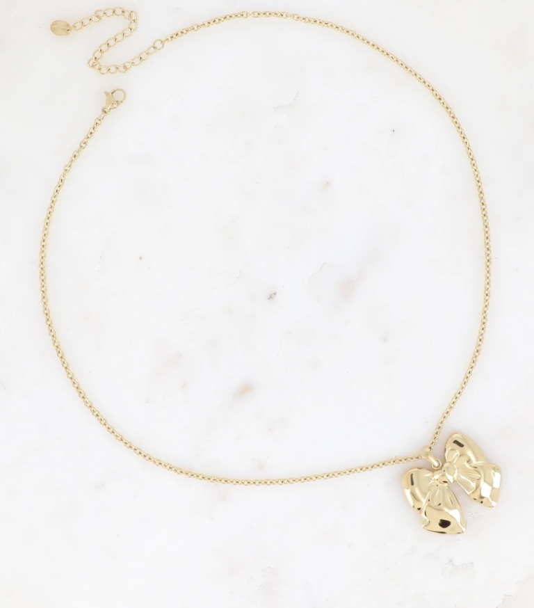 Kastgeluk ketting strik