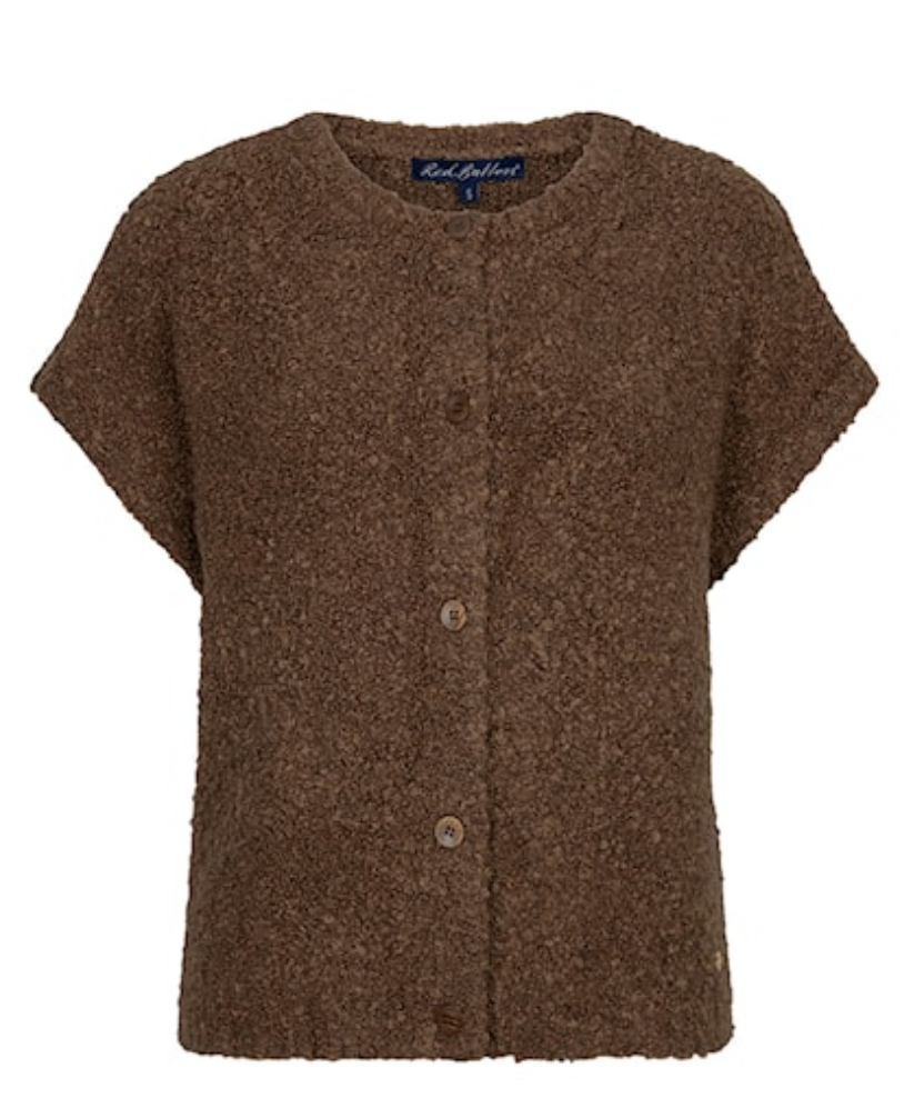 Sleeveless knit boucle