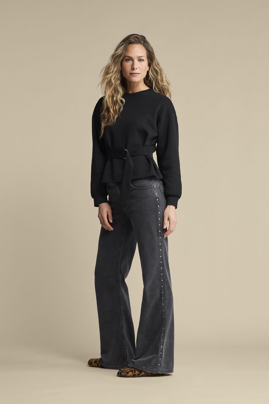 Shakira top & belt scuba - Red Button AW26 lookbook