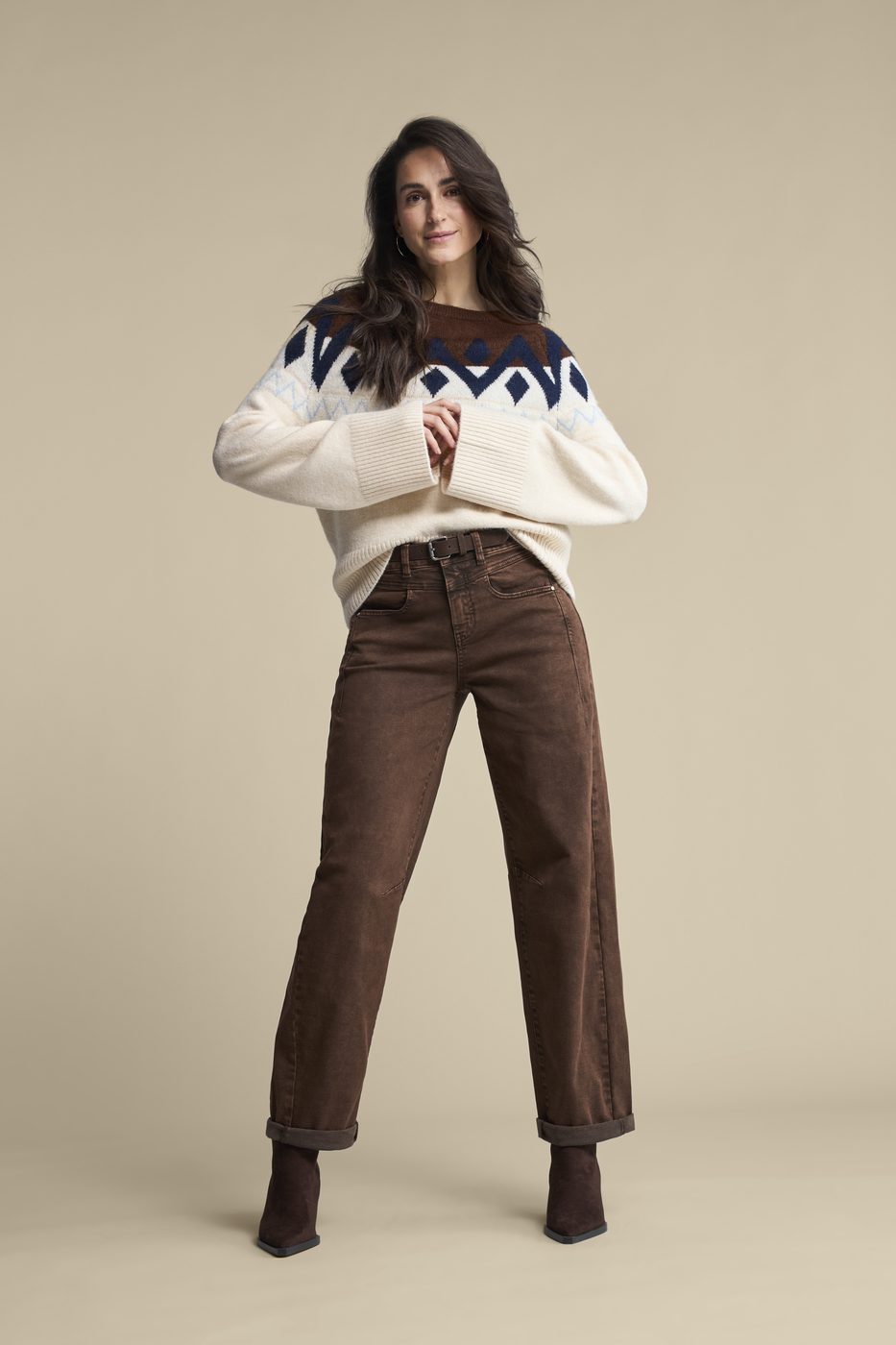 Korine & belt washed twill colors - Red Button AW26 lookbook