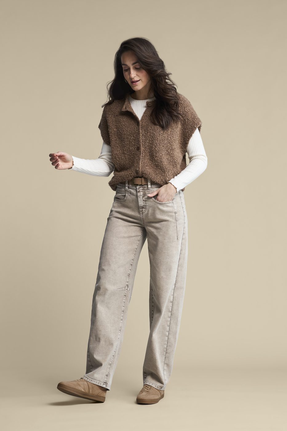 Sleeveless knit boucle - Red Button AW26 lookbook