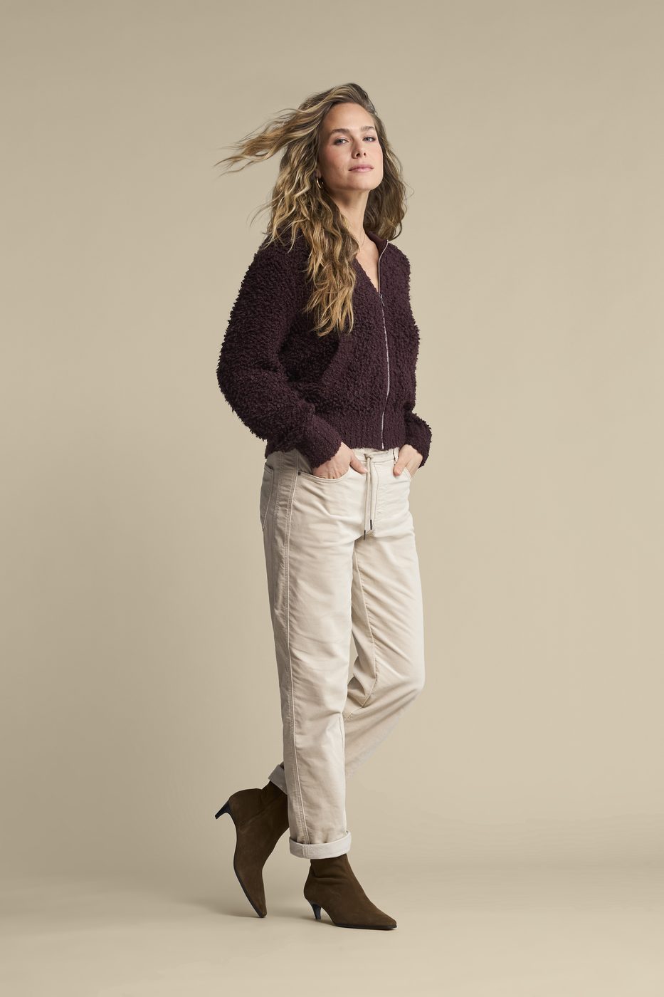Bomber knit boucle - Red Button AW26 lookbook