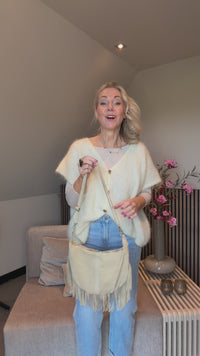 tas suede franje