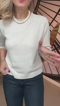 Viscose fijn brei 3/4 mouw 8950