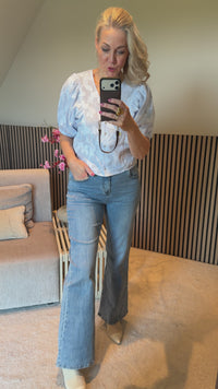 Brielle Flare Denim light stone L32