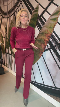 SRB4666 Bibette punta aubergine l32